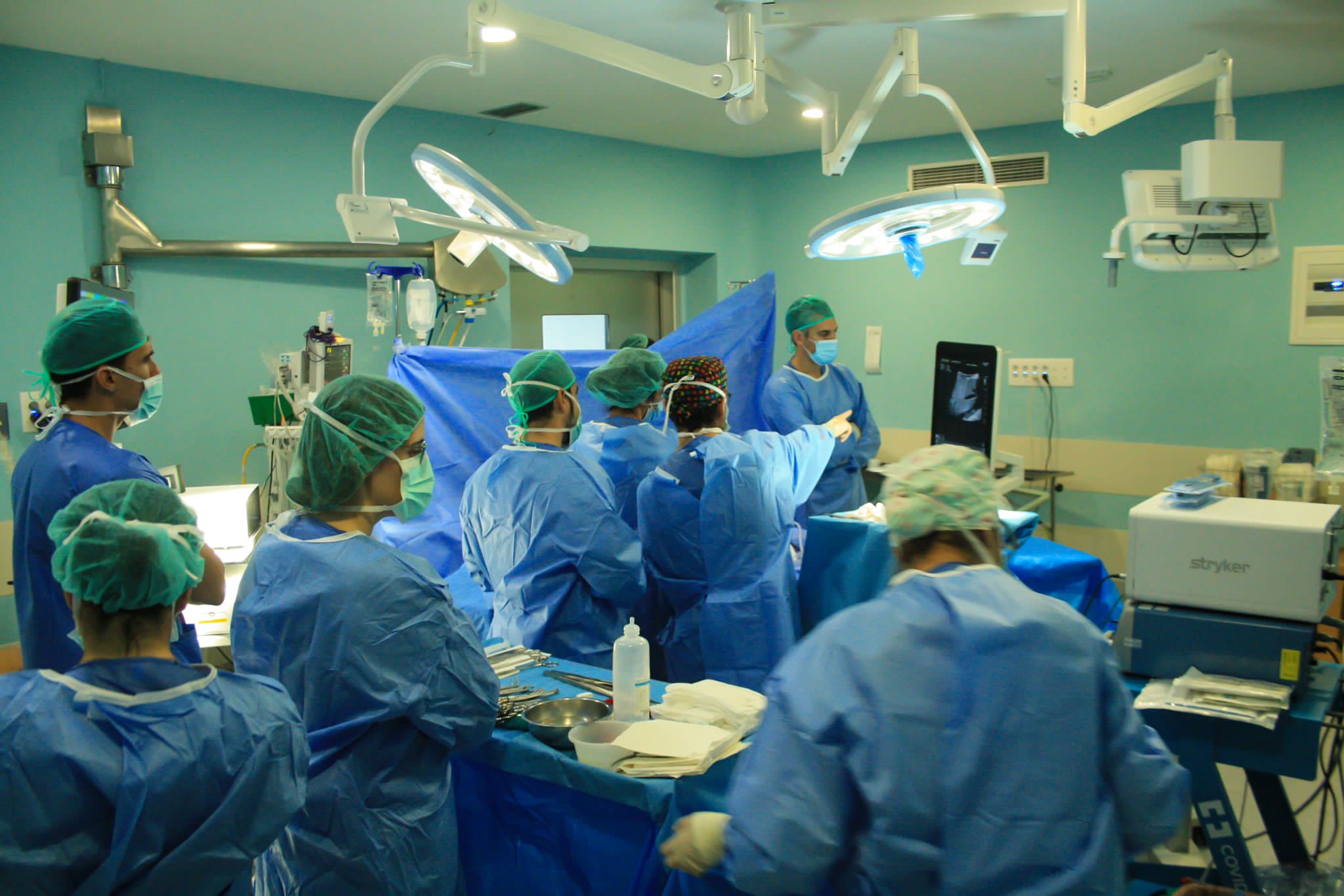 El servicio de Cirugía del Hospital de Valme alcanza la quinta edición de un curso nacional pionero en la  formación de Ecografía Hepática Intraoperatoria